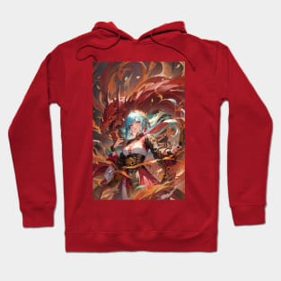 Orochi Splendor: Colorful and Exquisitely Detailed Snake-Dragon Hoodie